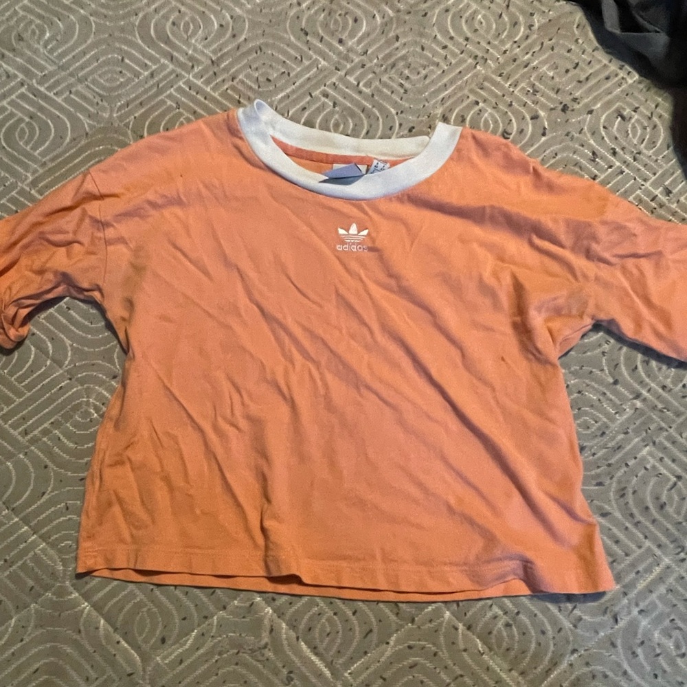 Adidas T-Shirt Crop Top Size: Medium